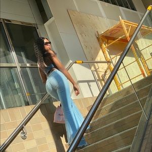 Wide leg denim jeans♥️latest fashion going cheap